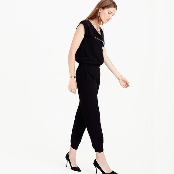J. Crew Asymmetrical Zip jumpsuit